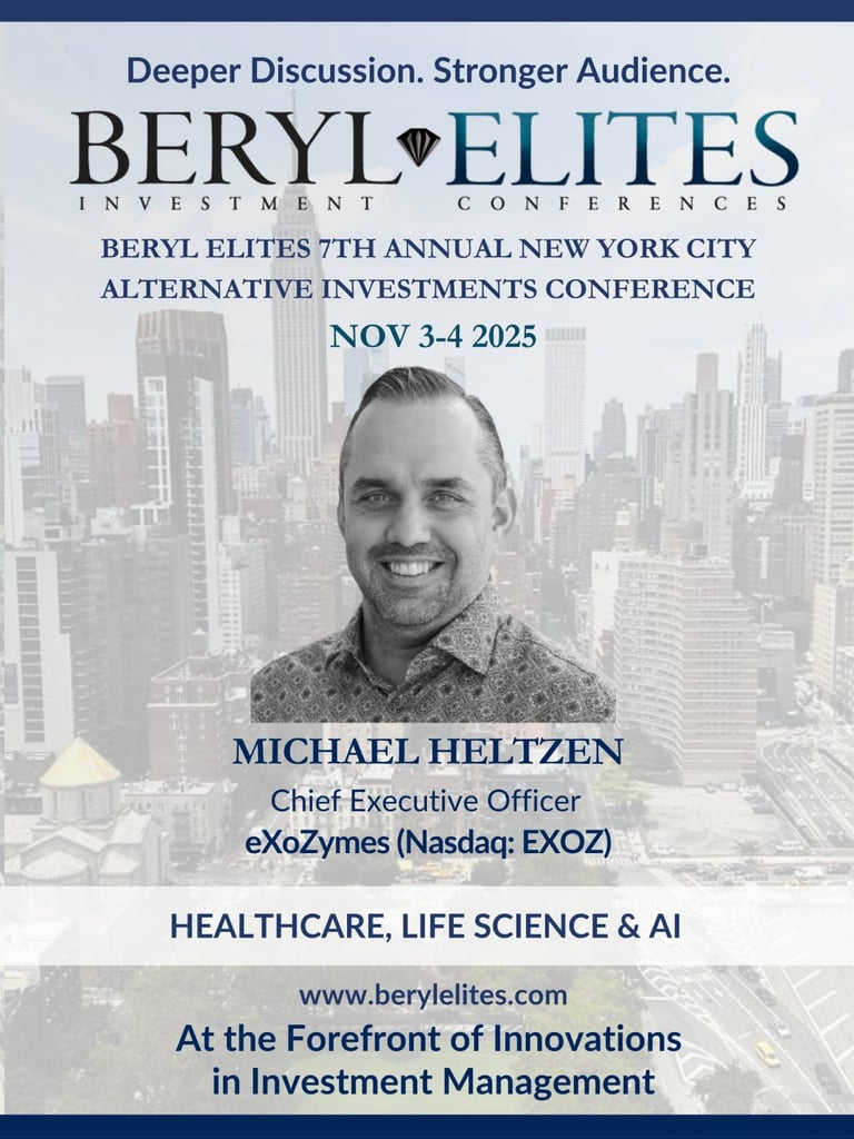 CEO of eXoZymes on ‘AI in Life Sciences’ panel at the Beryl Elites’ Investment Conference