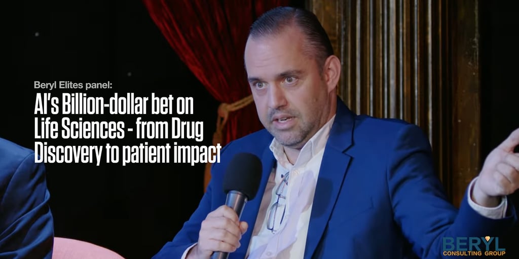 CEO Michael Heltzen at the Beryl Elite's 'AI in Life Sciences' panel