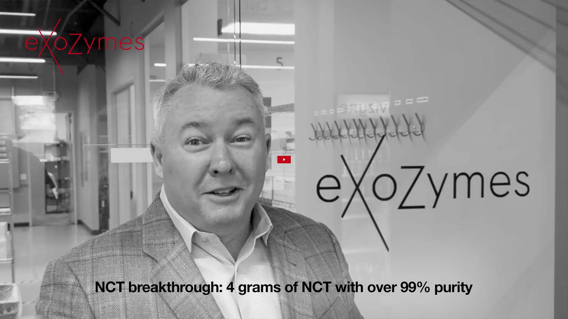 eXoZymes details biomanufacturing breakthrough: 4 grams of NCT with over 99% purity