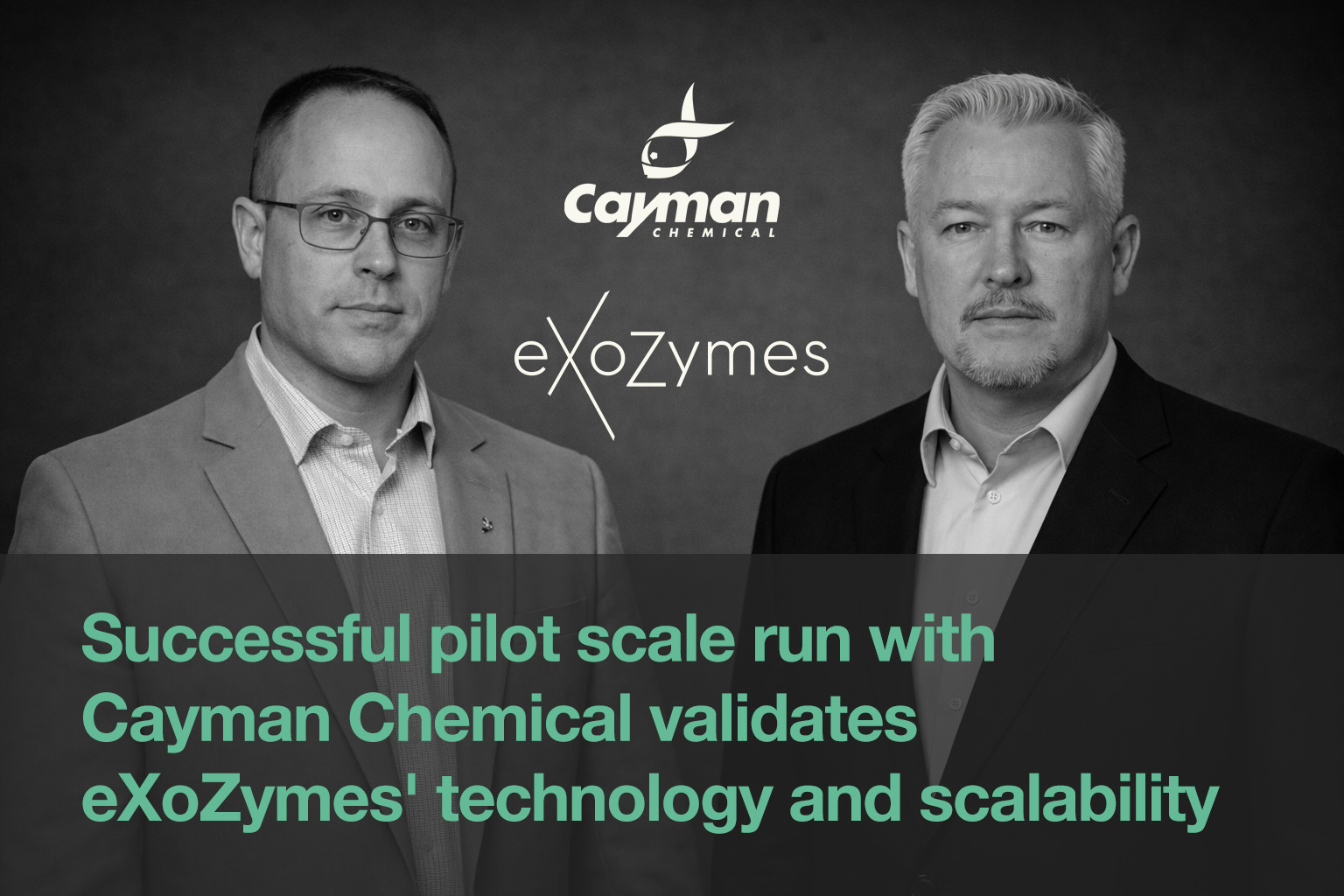Video interview: Cayman Chemical validates eXoZymes' technology and scalability